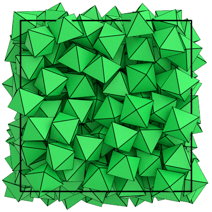 Octahedra self assembly